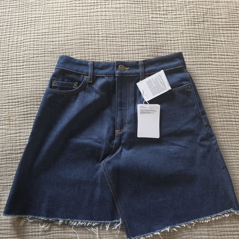 & Other Stories Blue Denim Mini Skirt